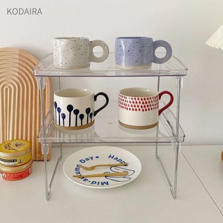 KODAIRA 🙋🙋 ชั้นวางของสเตนเลส อเนกประสงค์ แบบพับได้ สําหรับจัดระเบียบโต๊ะ ใช้ในบ้าน  Desk Storage Rack