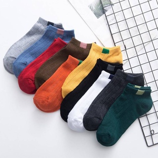 สินค้า ⭐พร้อมส่ง⭐ ถุงเท้าข้อสั้น ถุงเท้าแฟชั่น ผ้านิ่ม ขนาด Free size ระบายอากาศได้ดี