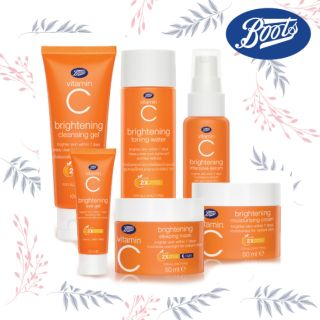 ราคา💥ลด24ชั่วโมง 🍊 วิตามินซี สูตรใหม่ Boots Vitamin C ครบทั้งเซต วิตซี BOOTS Tooner Cleaning Eyegel Serum Day Night Cream