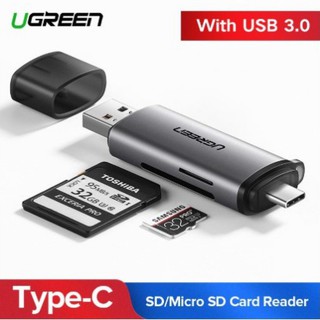 ภาพหน้าปกสินค้าUGREEN รุ่น 80191,50706 การ์ดรีดเดอร์ USB-C to USB3.0  SD Micro SD, TF, OTG สำหรับมือถือ แท็บเล็ต และคอมพิวเตอร์ ที่เกี่ยวข้อง
