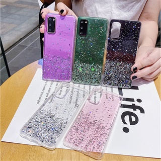 เคสโทรศัพท์มือถือซิลิโคนลายกลิตเตอร์สําหรับ Samsung Galaxy S21 Plus S21Ultra S21Fe S30 Plus S30Ultra S20 Plus S20Ultra S20Fe S10 Plus