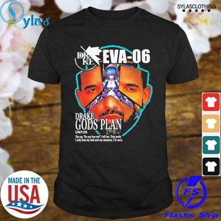 เสื้อยืดโอเวอร์ไซส์เสื้อยืดลําลอง ผ้าฝ้าย แขนสั้น พิมพ์ลายอนิเมะ Drake Evangelion คุณภาพสูง เหมาะกับของขวัญฮาโลวีน สําหร