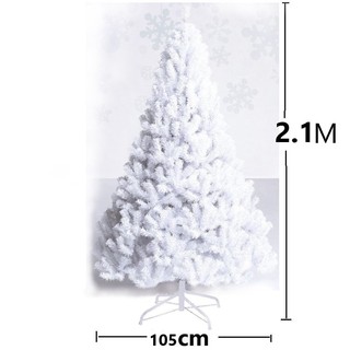 ภาพหน้าปกสินค้าWHITE Christmas TreeTree ต้นคริสต์มาสสีขาวขนาด 210cm/7ฟุต ต้นคริสมาสปลอมชนิดพุ่มหนาขนาดใหญ่ ซึ่งคุณอาจชอบสินค้านี้