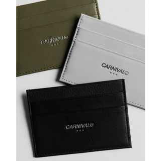 [ ของแท้ ] CARNIVAL CARD HOLDER กระเป๋าใส่บัตร ขนาดกะทัดรัด วัสดุจากหนัง Genuine Leather ของใหม่ พร้อมส่ง