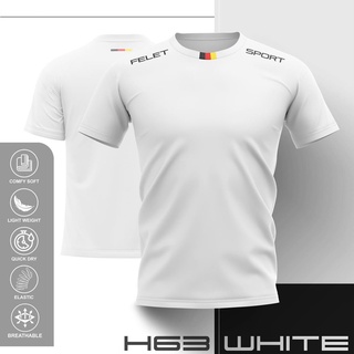 Felet เสื้อคอกลม H63 (สีขาว)