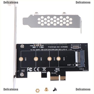 ภาพหน้าปกสินค้าDelicatesea อะแดปเตอร์ PCIE เป็น M 2 PCI Express 3.0x1 เป็น Nvme ที่เกี่ยวข้อง