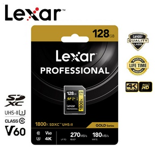 สินค้า Lexar 128GB SDXC Professional 1800x (270MB/s)