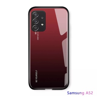 ส่งจากไทย Case Samsung galaxy A53 5G/A52 เคสกระจกสองสี เคสเงาไล่สี เคสโทรศัพท์ ซัมซุง ขอบนิ่ม เคสกันกระแทก เคสกระจก