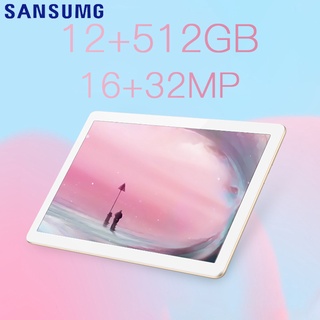 ราคาSansumg Tablet 12+512GB แท็บเล็ต Android แทปเล็ต สองซิมโทร เรียนคอมพิวเตอร์ 5G แท็บเล็ตโทรได้ 9.1นิ้ว แท็บแล็ต