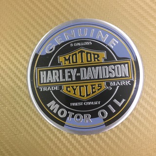 โลโก้ Harley Davidson  ขนาด* 9 x 9 cm งานอลูมิเนียมบาง