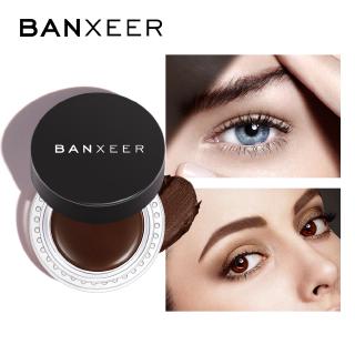 BANXEER คิ้วแต่งหน้า 4Colors กันน้ำเจลสีน้ำตาลครีมคิ้วพร้อมแปรงธรรมชาติติดทนนานเครื่องสำอางแต่งหน้า # BX-10