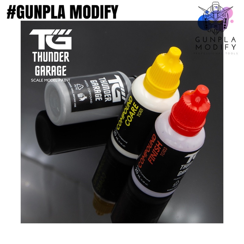 THUNDER GARAGE Compound ครีมสำหรับขัดเงา 3 ขั้นตอน COARE, FINE, FINISH ...