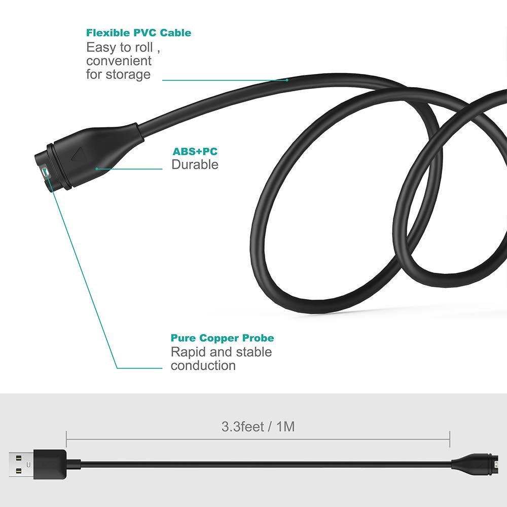รับประกัน-6-เดือน-สายชาร์จ-garmin-forerunner-55-สายชาร์ท-สมาร์ทวอช-replacement-data-charging-cable