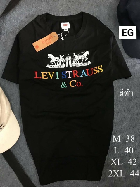 เสื้อยืด-levi-s-งานสกีน-amp-งานปักตัวหนังสือ-เหมือนแท้ป้ายห้อย