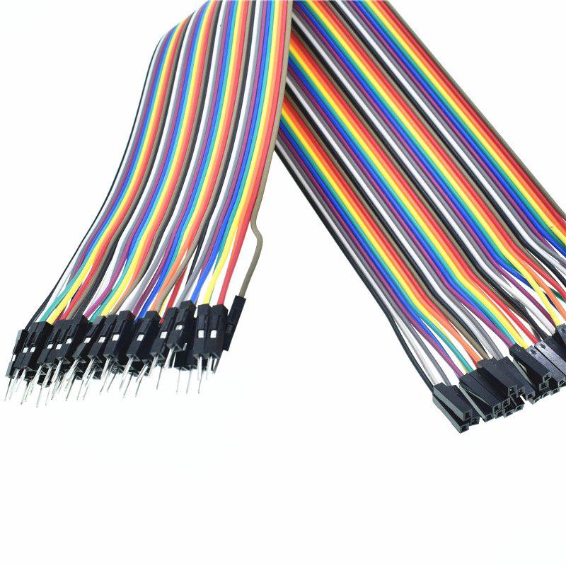 ภาพขนาดย่อของภาพหน้าปกสินค้า40pcs In Row 30cm Dupont Cable 30cm 2.54mm 1pin 1p-1p Female To Male Jumper Wire จากร้าน isinwei.th บน Shopee