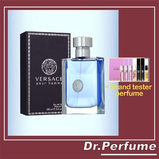 🌼 พร้อมส่ง 🌼 VERSACE POUR HOMME Eau de toilette natural spray 100 ml 🎀 Dr.perfume ⚜️ แท้100%