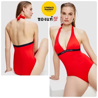 พร้อมส่ง ชุดว่ายน้ำวันพีช Tommy Hilfiger Halter One Piece สี Firework