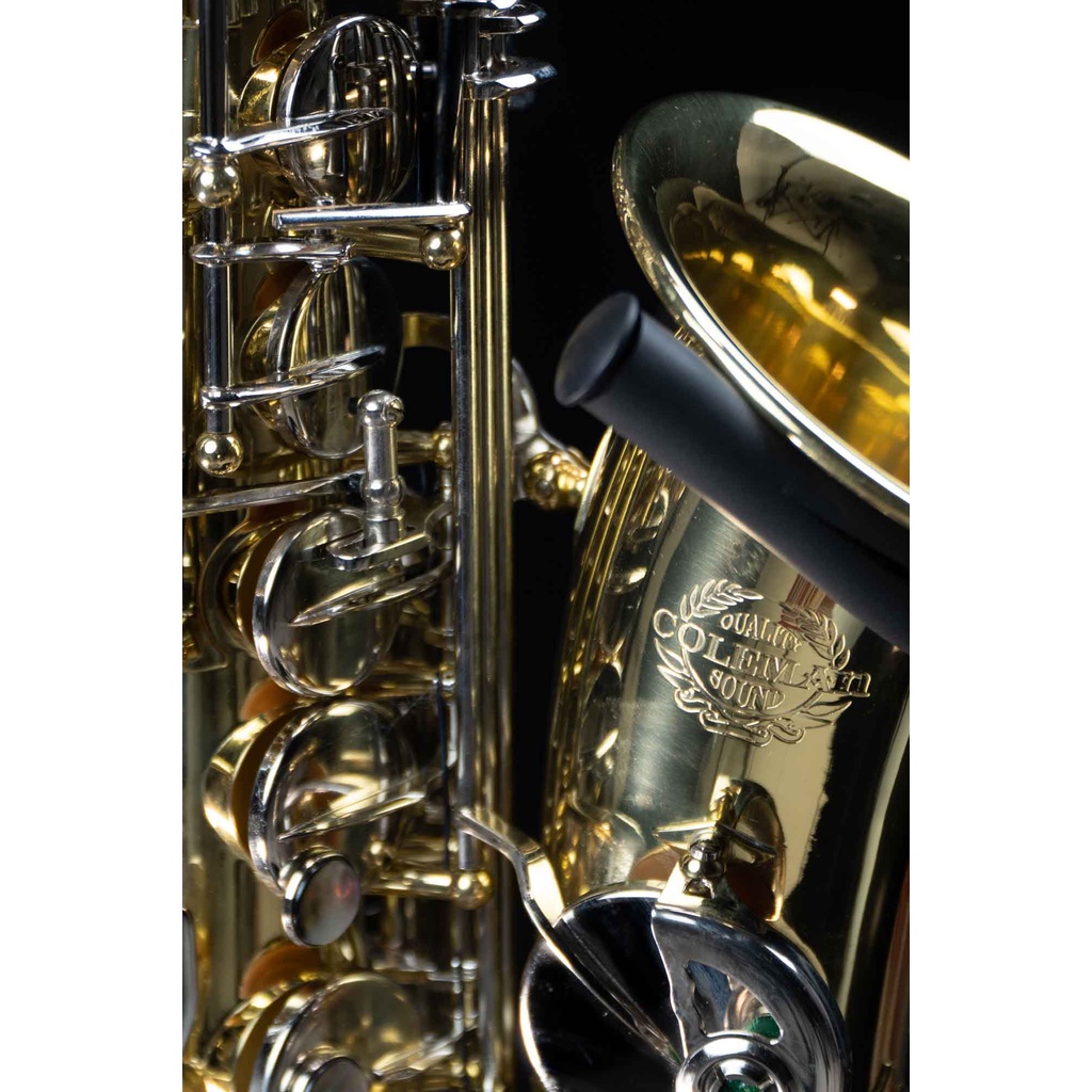 แซกโซโฟน-saxophone-alto-coleman-cl-333a-clear-lacquered-nickel-keys