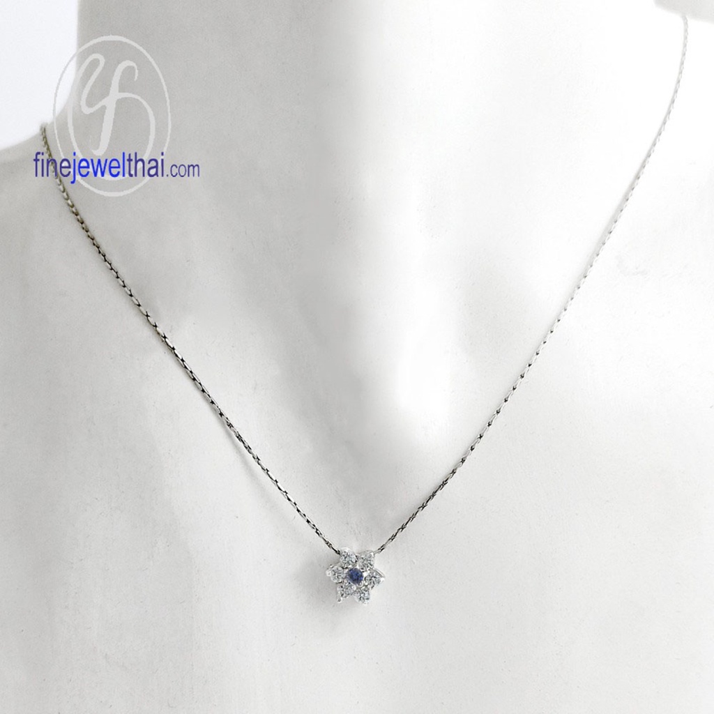 finejewelthai-จี้ไพลิน-ไพลิน-จี้เพชรcz-จี้พลอย-พลอยประจำเดือนเกิด-blue-sapphire-silver-pendant-birthstone-p1023bl00-2