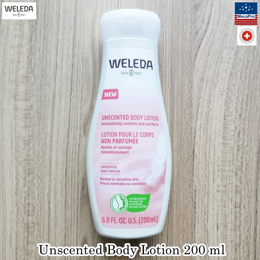 Weleda® Unscented Body Lotion 200 ml โลชั่นผิวกาย ให้ความชุ่มชื้น ไม่
