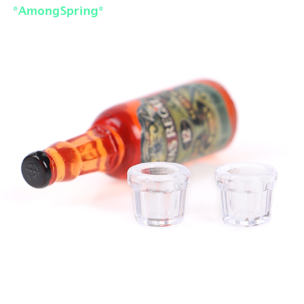 amongspring-gt-โมเดลขวดไวน์-วิสกี้จําลอง-ขนาดเล็ก-1-12-สําหรับตกแต่งบ้านตุ๊กตา-4-ชิ้น-ต่อชุด