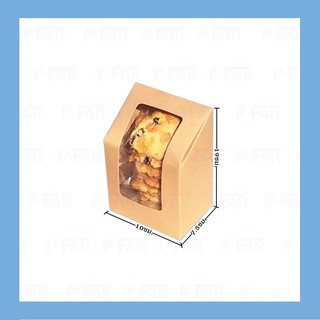 กล่องคุ๊กกี้ฝาเฉียง ขนาด 10x7.5x19 ซม. (10 ใบ) INH101