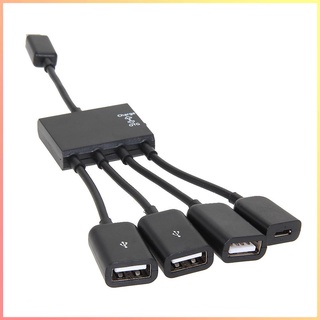 ภาพหน้าปกสินค้าX 4 พอร์ต Micro Usb อุปกรณ์ชาร์จพาวเวอร์ Otg Hub สําหรับ Sumsung Android Pc ที่เกี่ยวข้อง