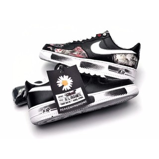 Nike AirForce 1 PMO Para-Noise  รองเท้าผู้ชาย รองเท้าผ้าใบ ลายกราฟฟิตี้ ขนาด 36-45