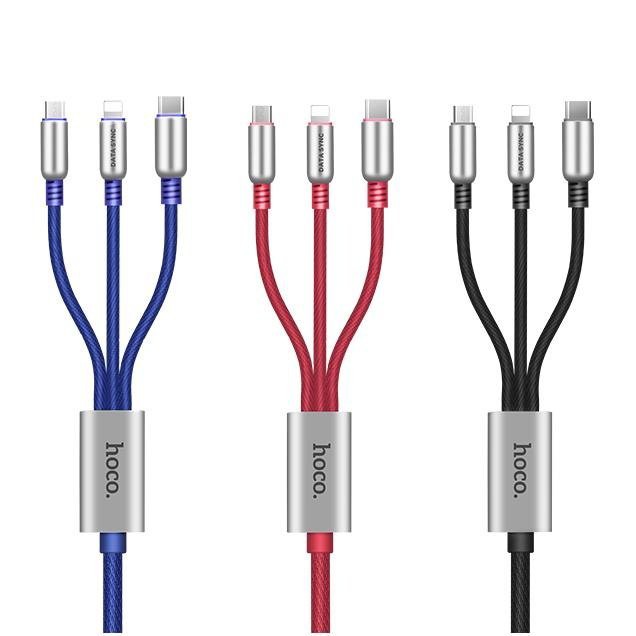 saleup-hoco-u17-3-in-1-สายชาร์จ-smart-phone-amp-tablet-สายยาว-1-5-เมตร-พร้อมชาร์จไฟเร็ว-3-1-w-1-สายมี-3-หัว