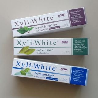 ยาสีฟันแบบเจล 🇺🇸 พร้อมส่ง Now Foods, Solutions, XyliWhite,6.4oz/181g. (ไซส์ใหญ่)