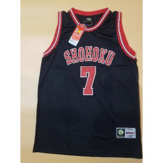 ภาพขนาดย่อของสินค้าเสื้อบาส slam dunk สีดำเบอร์ 7