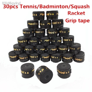 Anti-slip Racket Over Grip Roll 30 Pieces Black Sticky Thin Badminton Tennis Baseball Squash Racket Grip Tape Bicycle Gr