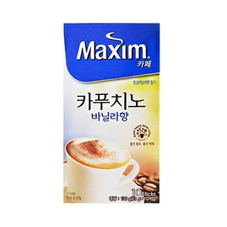 Maxim Cafe Cappuccino Vanilla [10 ซอง/130 g.] :: กาแฟคาปูชิโน่วนิลาสำเร็จรูปจากประเทศเกาหลี