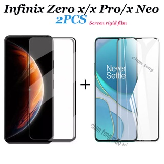 2 ชิ้นสำหรับ Infinix Zero X กระจกนิรภัย Infinix Zero X Pro/Zero 8/Zero8i แบบเต็มหน้าจอกระจกนิรภัยป้องกันหน้าจอ