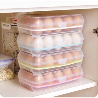 🐣กล่องเก็บไข่อเนกประสงค์ มี（15ช่องและ24ช่อง）กล่องใส่ไข่กันแตกน้ำหนักเบาพกพาได้สะดวกสบาย ทนทาน🐣