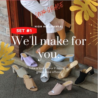 สินค้า GRACEคาดแผ่น ไซส์ 36-42 รองเท้าส้นสูง 2.5 นิ้ว รองเท้าแฟชั่น รองเท้าคุณภาพ รองเท้าหนังนุ่ม รองเท้าผู้หญิง 2021