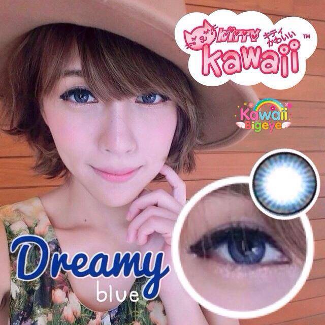 kitty-kawaii-dreamy-blue-contactlens-บิ๊กอาย-คอนแทคเลนส์-ราคาถูก-แถมตลับฟรี