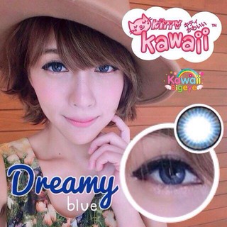 💖 Kitty kawaii Dreamy Blue Contactlens บิ๊กอาย คอนแทคเลนส์ ราคาถูก แถมตลับฟรี