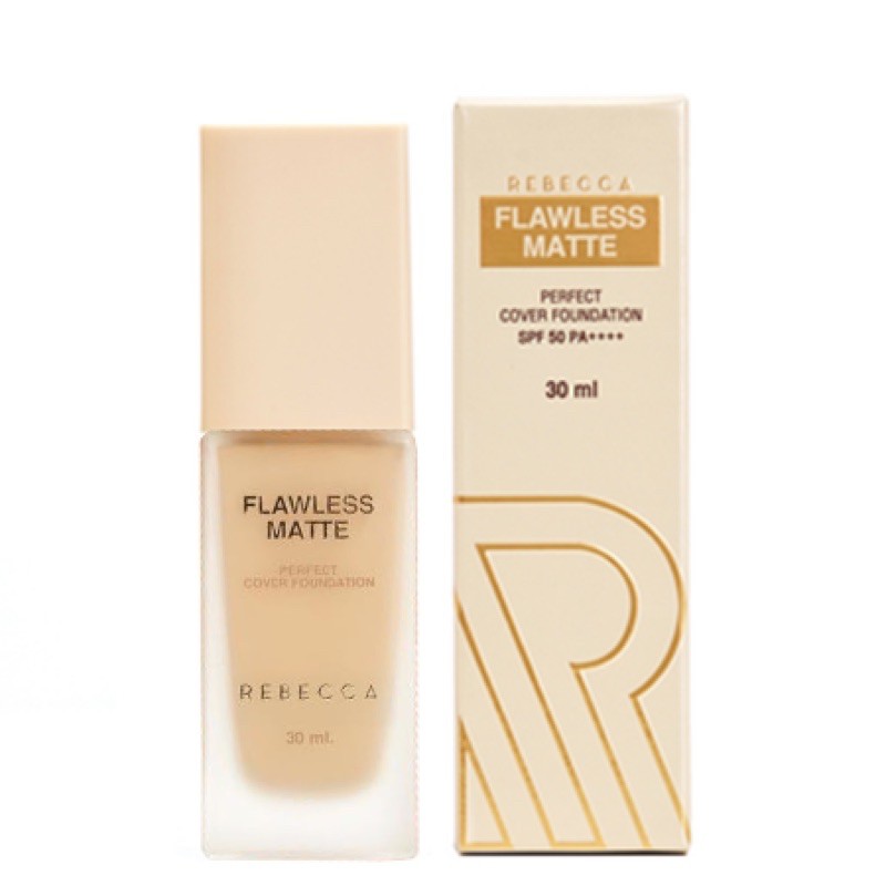 rebecca-flawless-matte-perfect-cover-foundation-spf50-pa-รองพื้นเหนือซาตินแมทท์