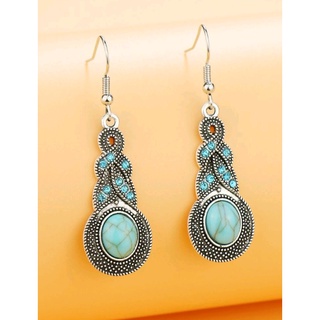 ต่างหูแฟชั่น ต่างหูโบฮีเมียน Bohemian Drop Earrings ส่งจากไทย