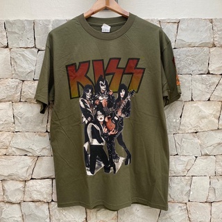 [S-5XL] เสื้อวง Kiss Army สีเขียวเท่ๆ ลิขสิทธิ์แท้ จาก Usa