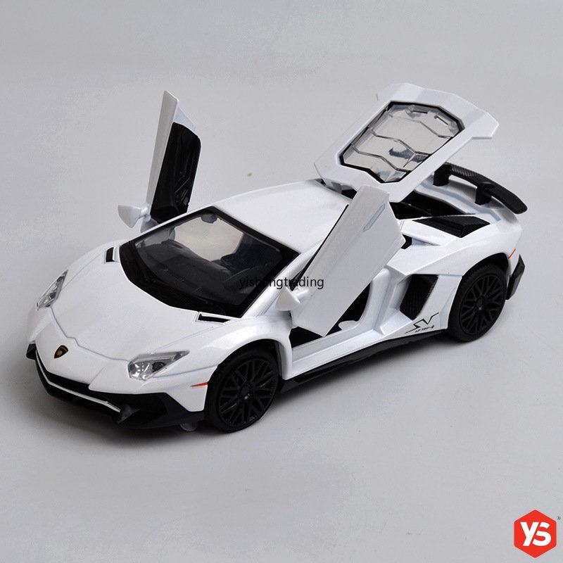 ภาพสินค้าโมเดลรถยนต์ แบบเหล็ก รุ่น Lamborghini-i LP750-4 Aventador ขนาด 1:32 จากร้าน yishengtrading.th บน Shopee ภาพที่ 4
