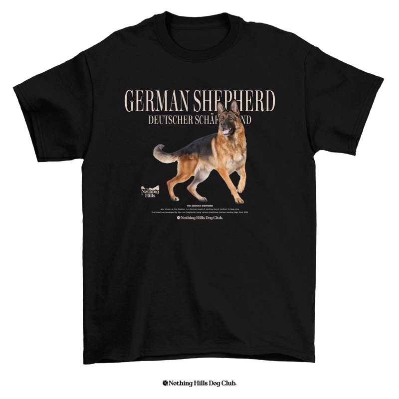 เสื้อยืดลาย-german-shepherd-เยอรมันเชเพิร์ด-classic-cotton-unisex-by-nothing-hills-ใหม่
