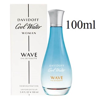สินค้า DAVIDOFF Cool Water WAVE Woman EDT 100ml (รุ่นเทสเตอร์กล่องสีขาว)