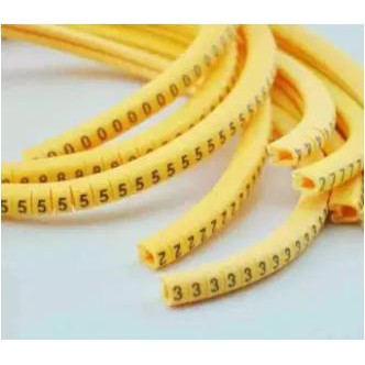 ภาพหน้าปกสินค้าEC-2 Cable Markers No.A-T เคเบิ้ลมาร์คเกอร์ หมายเลข A-Tจำนวน 1000 ตัว (สีเหลือง) จากร้าน krisakonprosperousonline บน Shopee