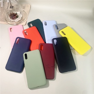 Redmi 9A 9i 9AT 7A สีลูกกวาด บาง ผิวด้าน TPU นิ่ม เคสโทรศัพท์ Android