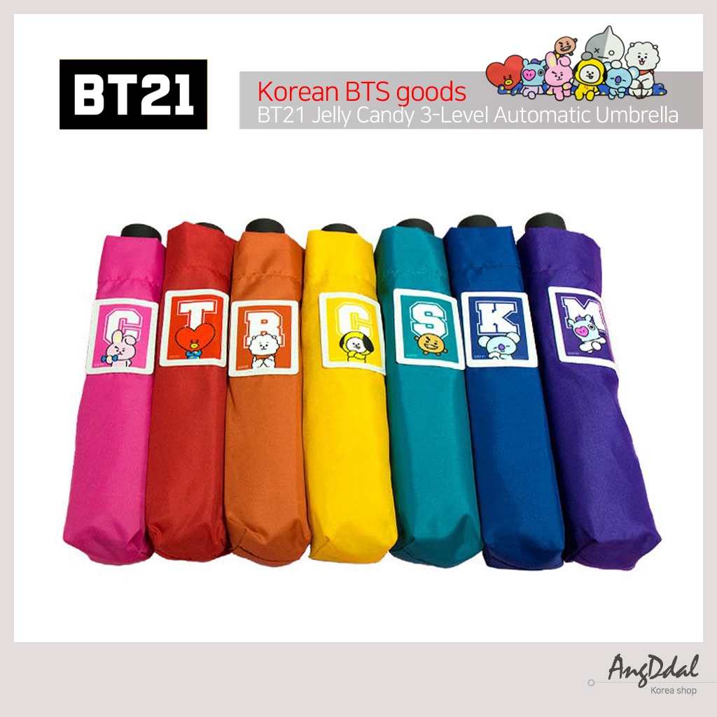 bt21-ร่ม-3-ชั้น-น้ําหนักเบาพิเศษ-7-แบบ-สินค้า-bts-เกาหลี