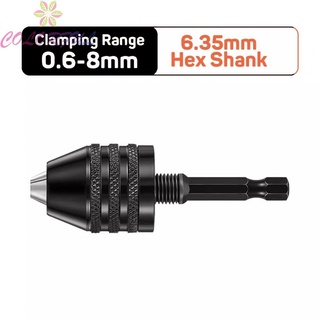 【COLORFUL】US-Keyless Drill Chuck 0.3-6.5MM Self-Tighten Electric Drill Bits Collet Fixture
