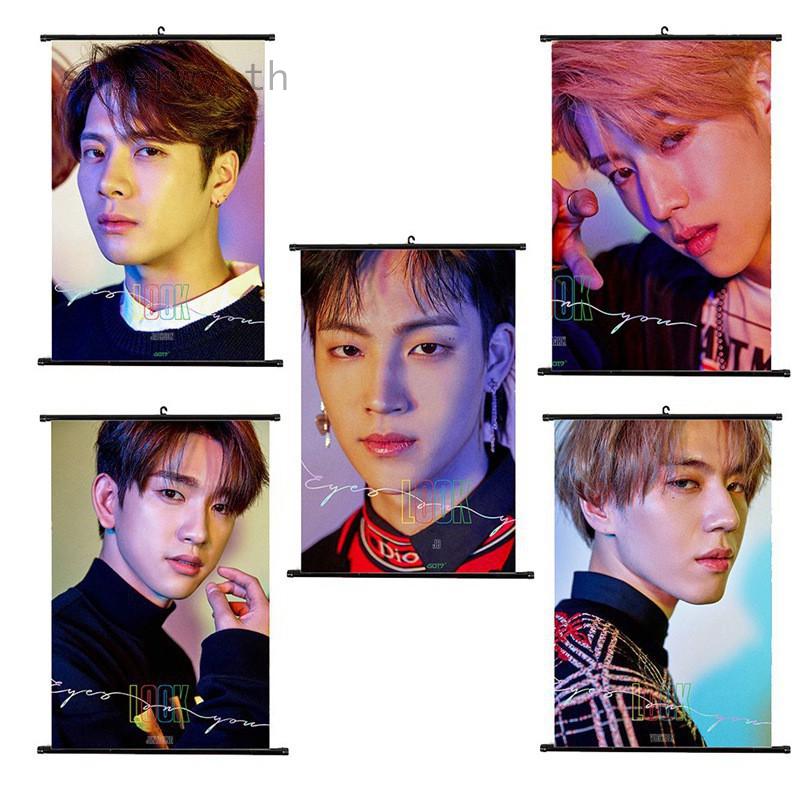 รูปภาพขนาดย่อของโปสเตอร์ พิมพ์ลายบนผ้าใบ GOT7 Eyes On You Reel-GOT7 GOT7 Starลองเช็คราคา