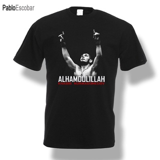 [S-5XL] GILDAN เสื้อยืดแขนสั้น ผ้าฝ้าย 100% พิมพ์ลาย Essential Khabib Nurmagomedov Alhamdulillah สีดํา แฟชั่นฤดูร้อน สํา